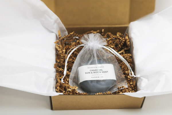 Charcoal Soap Sun and Moon Packaged