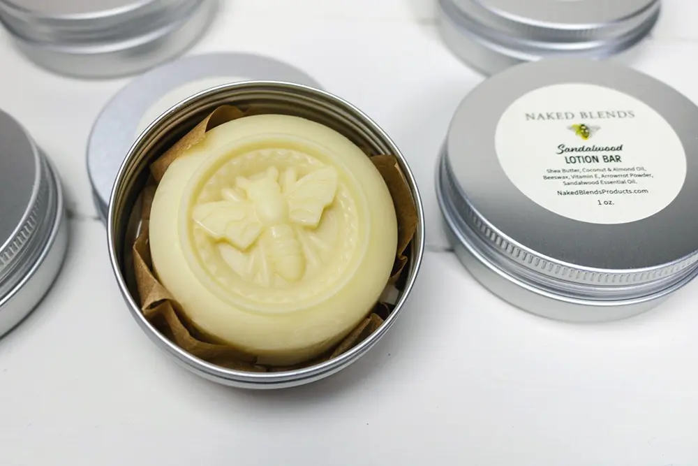 Sandalwood Lotion Bar with natural sandalwood scent