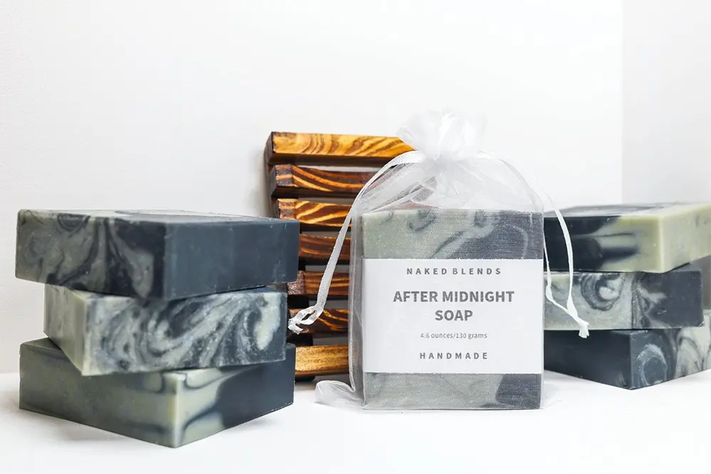 After Midnight Soap with creamy lather