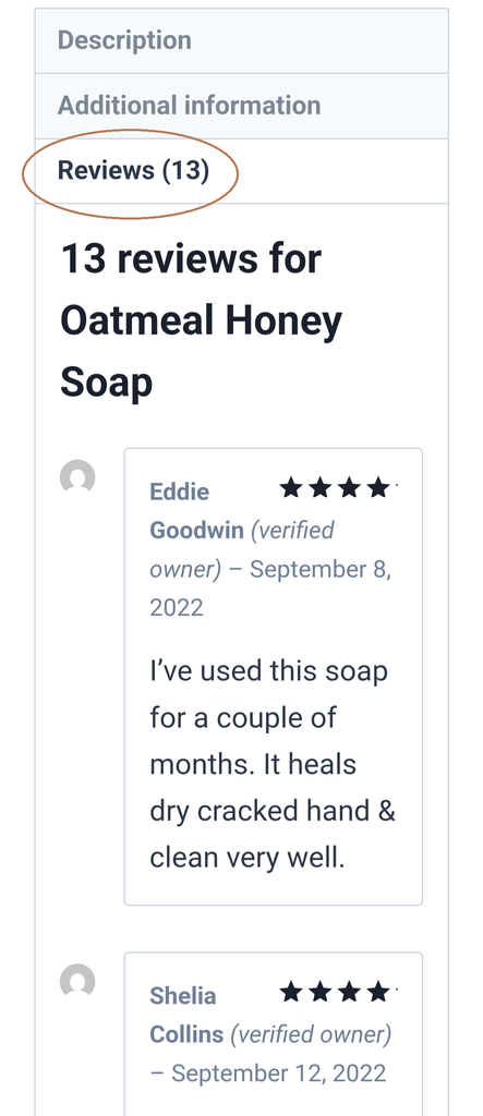 How to leave a review on a Naked Blends product page on a phone showing the Reviews tab
